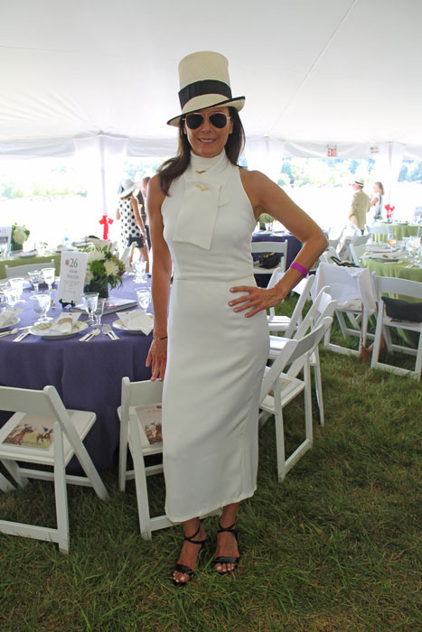 Fashion designer Diana Misetic wearing her own designs. 