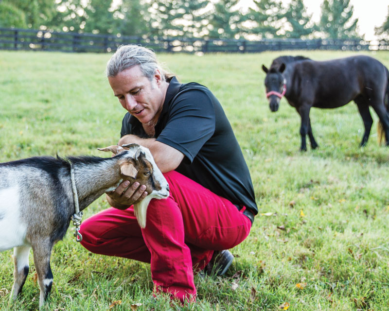 Bravo-Greenberg with his animals