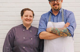 Pastry Chef Katie Kopsick (Left) and Lawrence Kocurek (Right) Credit Tiffany Meehan