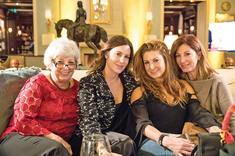 Ellen Cowley with daughters Jodi Mahdavi, Anna Cowley and Mitzi Davis.