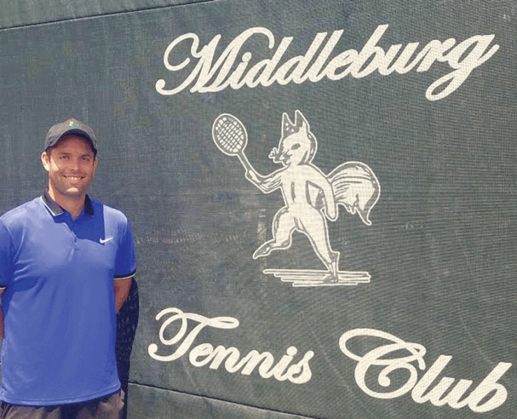 New tennis director Kevin Brundle. Photo courtesy of Middleburg Tennis Club.