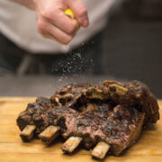 The final touches at Salamander's Harrimans kitchen.