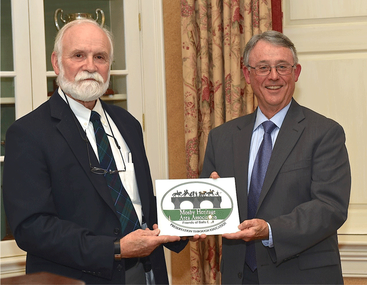 Jim Morgan and Jim Anderson of the Friends of Balls Bluff, By Douglas Lees.