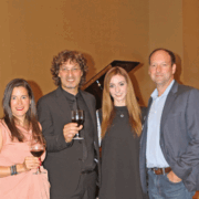 Melanie Asher, Giuliano Mazzoccante, Julianne Martin and Sean Martin congratulate the Maestro on a magnificent performance