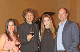Melanie Asher, Giuliano Mazzoccante, Julianne Martin and Sean Martin congratulate the Maestro on a magnificent performance