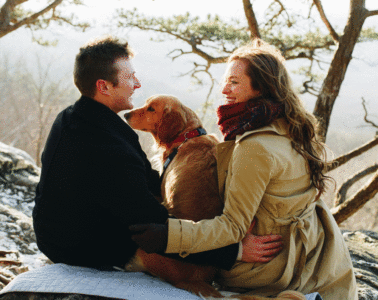 Drew and Laura Scala with Lucy
