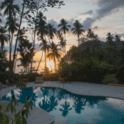 Take a dip in the pool and soak in the beautiful views