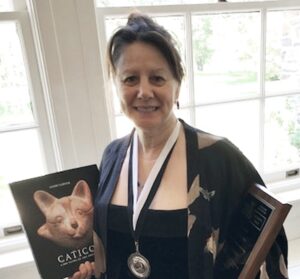 Sandy Lerner was awarded the Cat Writers Association President’s Award for her recently released book “Caticons, 4,000 Years of Art Imitating Cats.”
