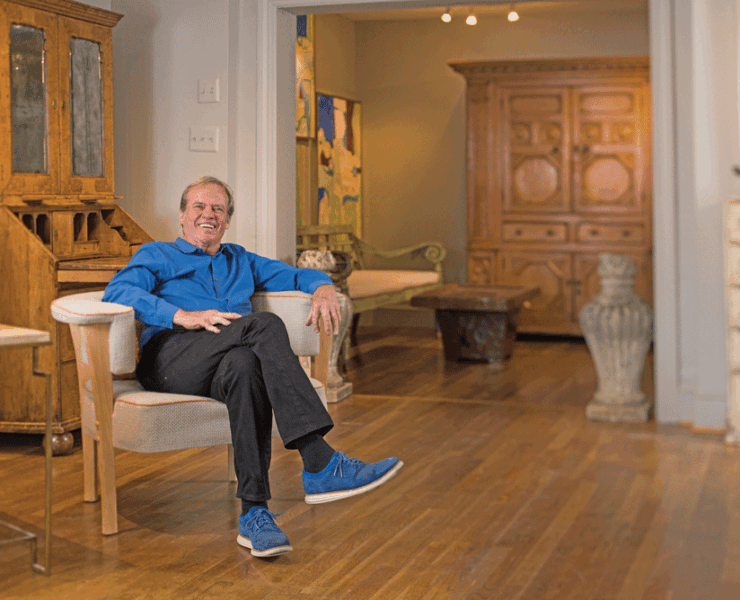 Louis Shields is a man of many colors. Photo by Doug Stroud.