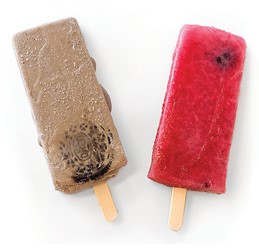 Pop Culture's best selling pops are milk-based cookies and cream and fruit-based blackberry lemonade. Photos courtesy of Pop Culture Craft Pops.