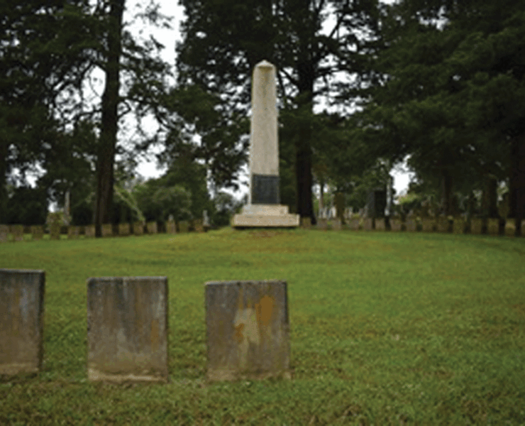 The Middleburg Ghost Tour begins at the Middleburg Baptist Church outside Sharon Cemetery.