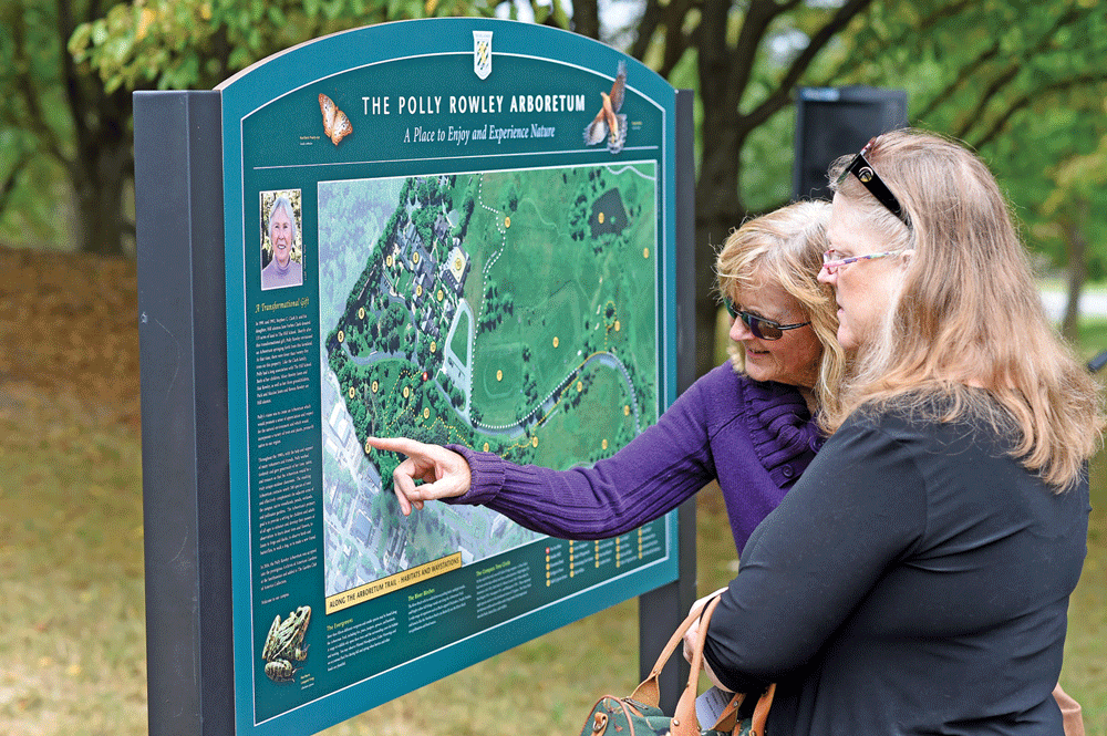 Visitors got a glimpse of the arboretum at the dedication ceremony on Oct. 5.